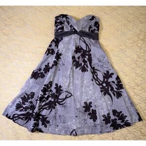 Moulinette Soeurs Anthropologie Floral Strapless Fit & Flare Dress - Size 2